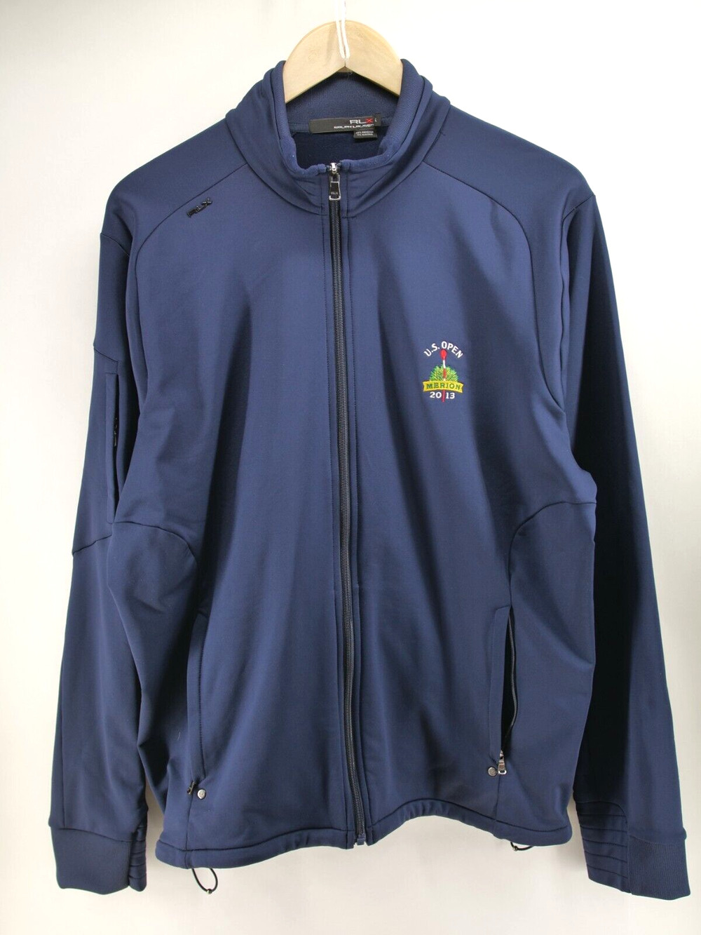 Ralph Lauren Polo Golf Jacket Mens Large‎ Full Zip US Open 2013 Merion Pony